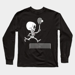 tenis skeleton halloween Long Sleeve T-Shirt